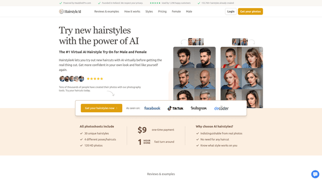 Thumbnail image for Hairstyle AI