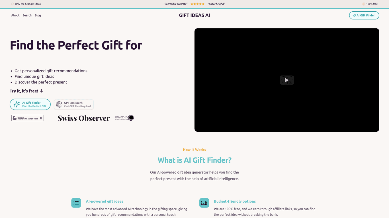 Gift Ideas AI screenshot