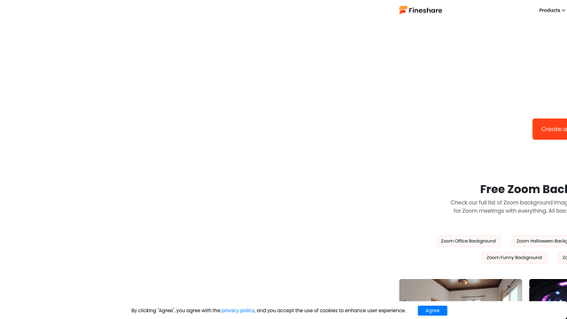 Thumbnail image for FineShare AI Zoom Background Generator