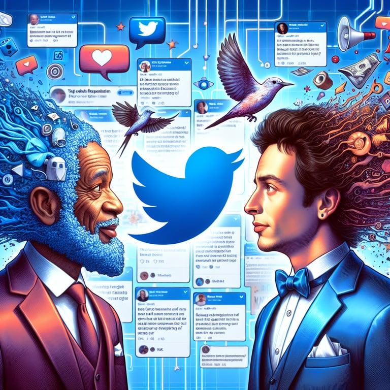 Banner for Elon Musk and Donald Trump: A Twitter Tussle for the Ages!