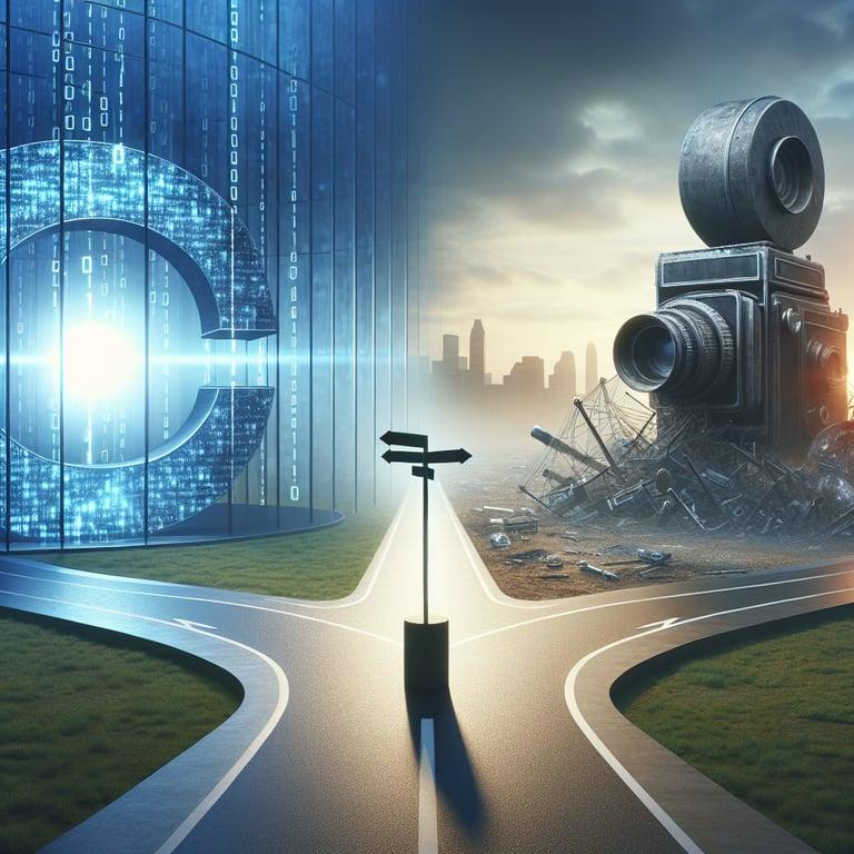Banner for Google at a Crossroads: Is the AI Revolution Google's Kodak Moment?