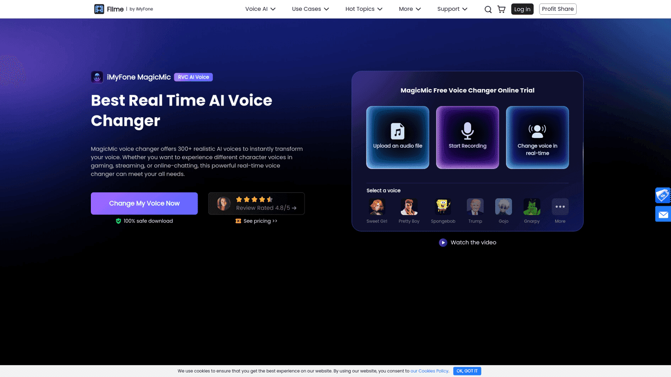 iMyFone MagicMic screenshot