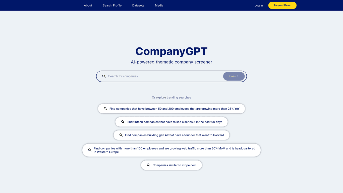 CompanyGPT screenshot