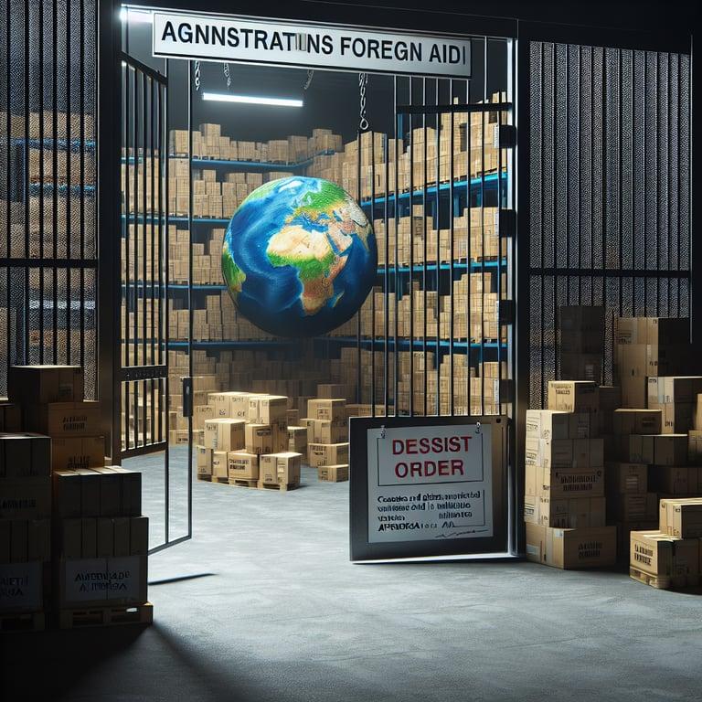 Banner for Trump Administration's USAID Shutdown Leaves Millions of Donated Medicines to Waste in West African Warehouse