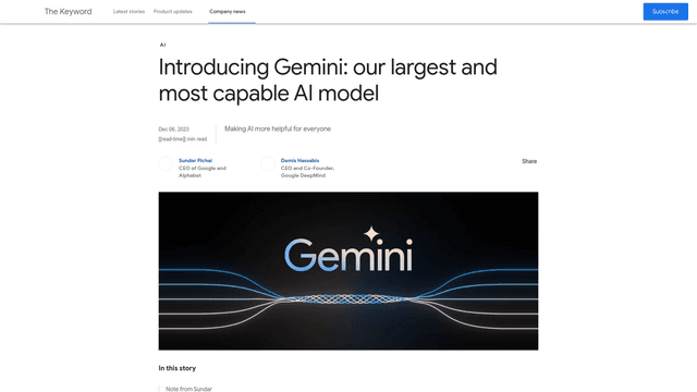 Thumbnail image for Gemini by Google