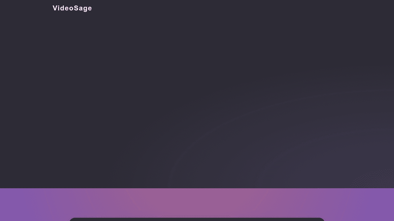 VideoSage screenshot