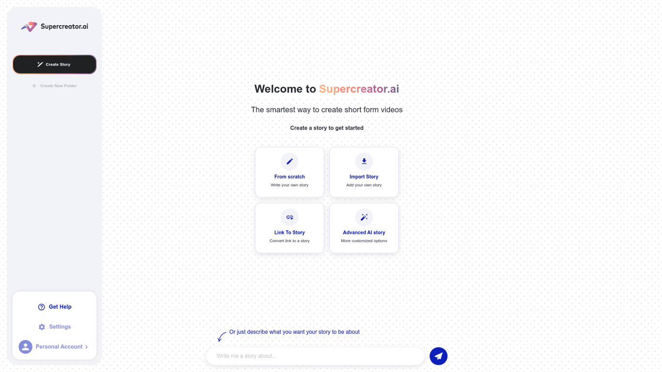 Supercreator AI screenshot
