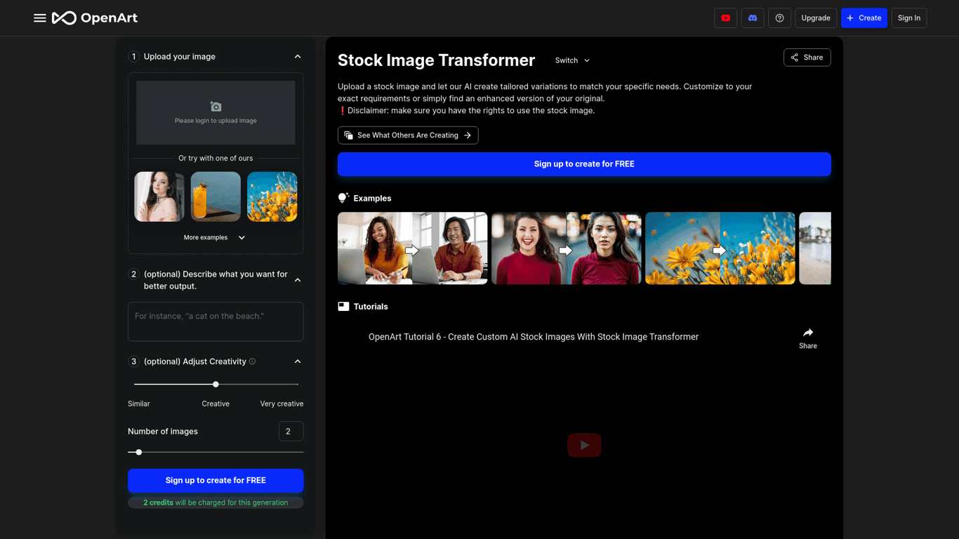 Stock Image Transformer screenshot