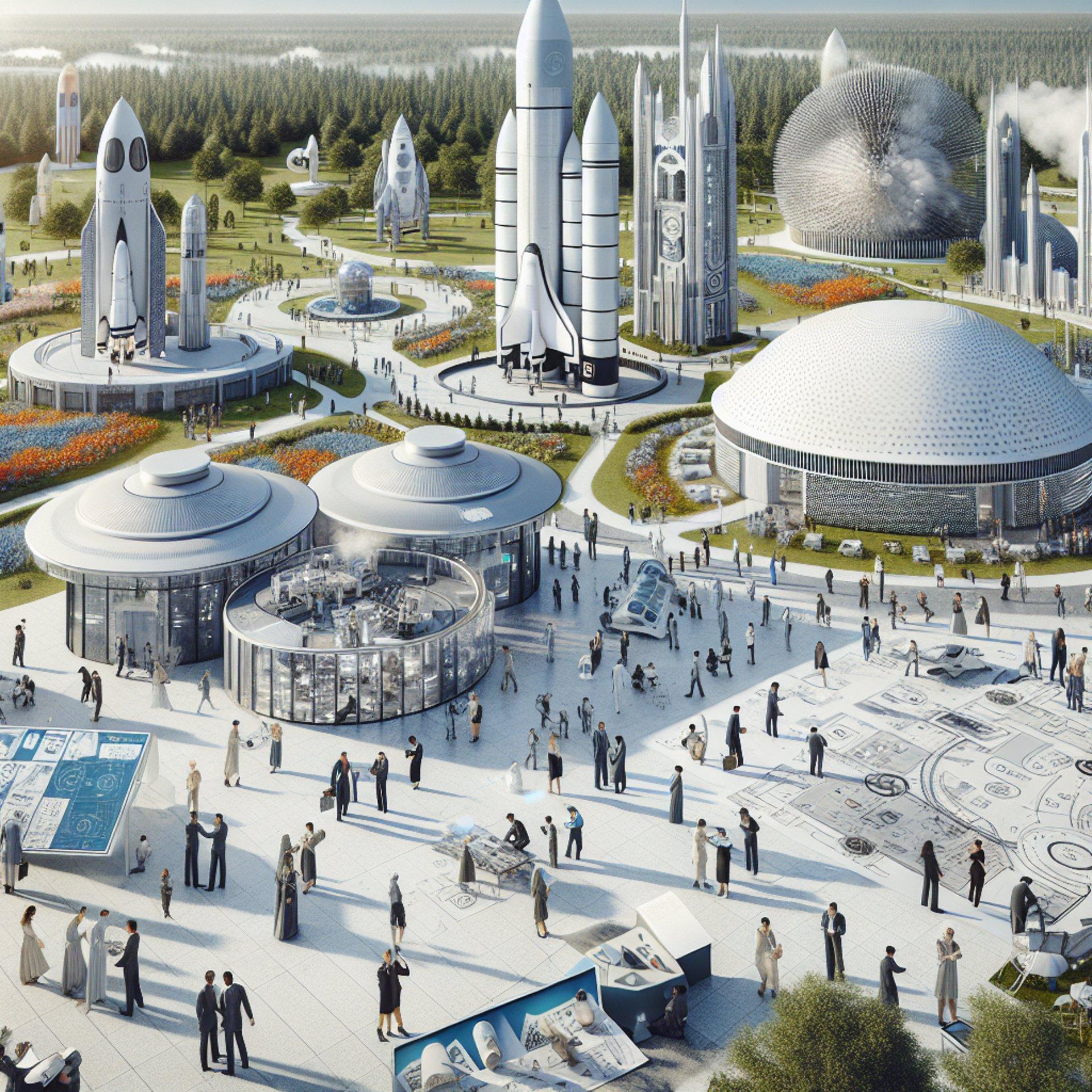 Banner for NASA's Exploration Park Rockets Forward: A Hub for Space Innovators