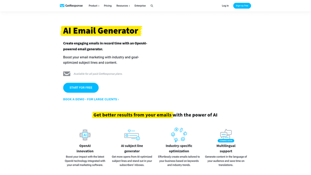 Thumbnail image for GetResponse Email Generator