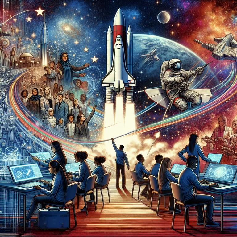 Banner for NASA's 2025 Internship Program: A Launchpad for Aspiring Space Explorers!