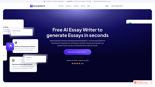 Thumbnail image for Essay-Builder.AI