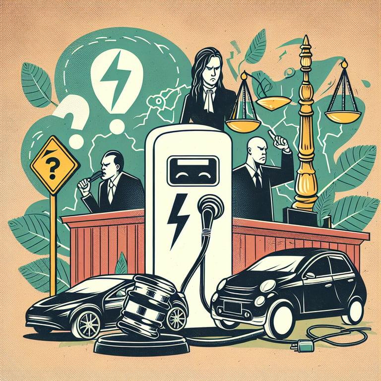 Banner for High-Stakes Trial: Road Rage Leads to Fatal Altercation at Tesla Charging Station