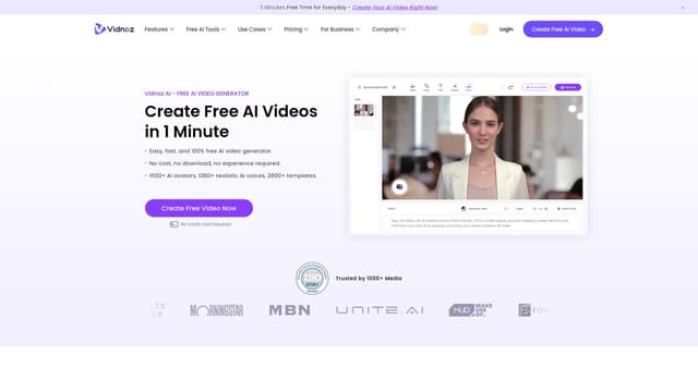 Thumbnail image for Vidnoz AI
