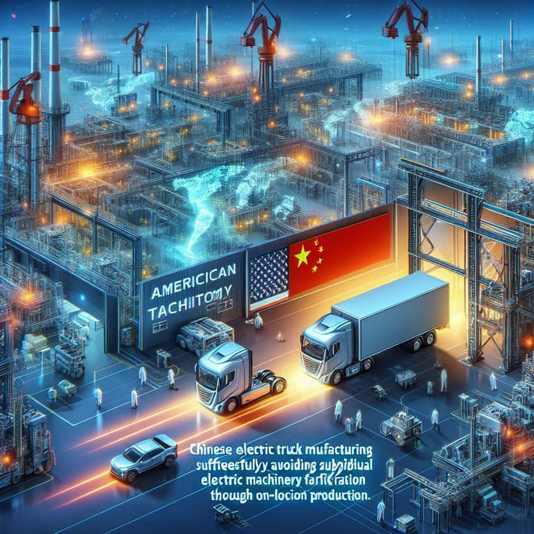 Chinese Electric Truck Giants Dodge 100% U.S. Tariffs with Local Manufacturing