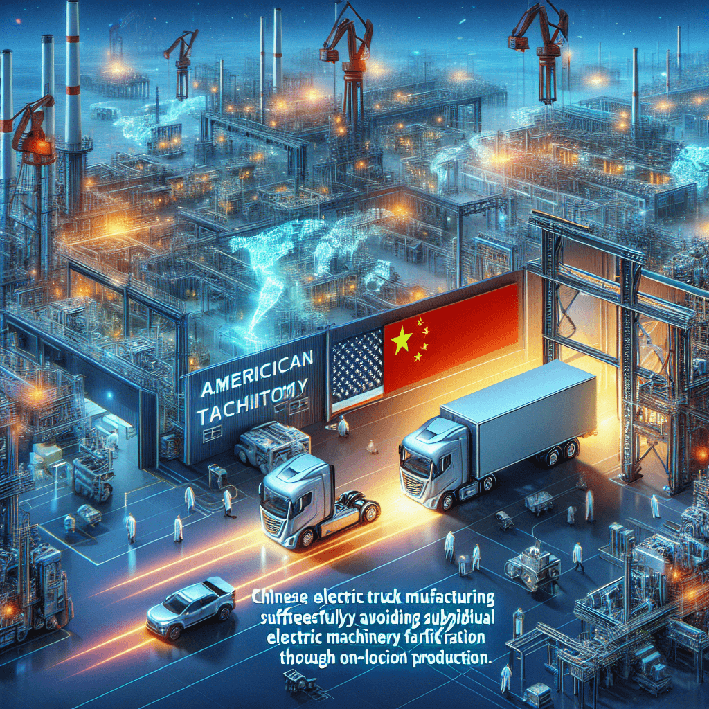 Banner for Chinese Electric Truck Giants Dodge 100% U.S. Tariffs with Local Manufacturing