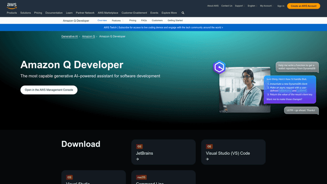 Thumbnail image for Amazon CodeWhisperer