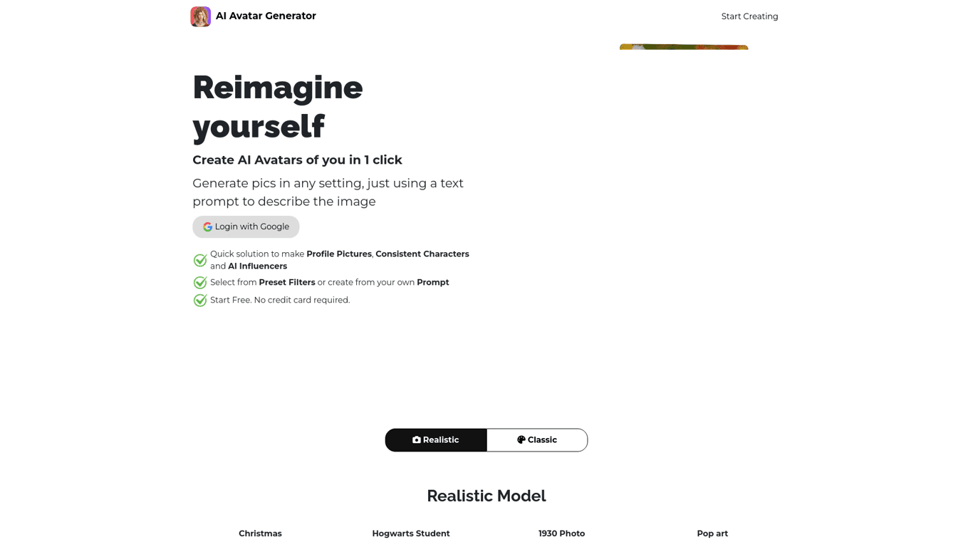 AI Avatar Generator screenshot