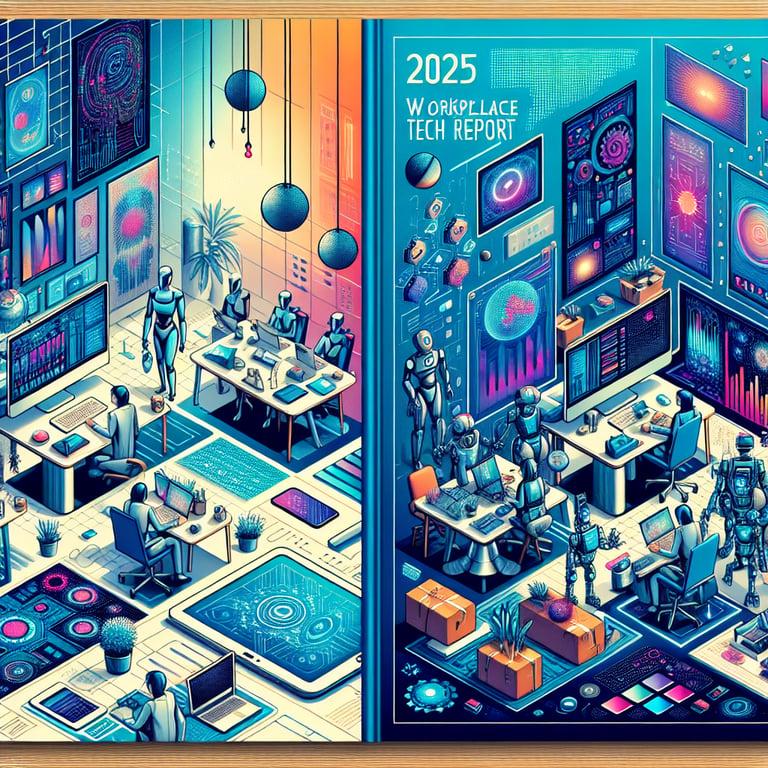 Banner for 2025 Workplace Tech Report: Transforming Business with AI and Automation