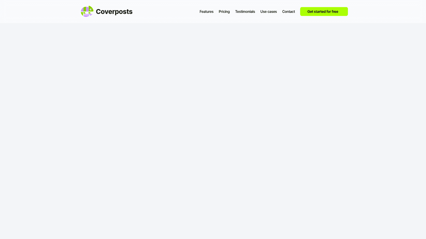 Coverposts screenshot