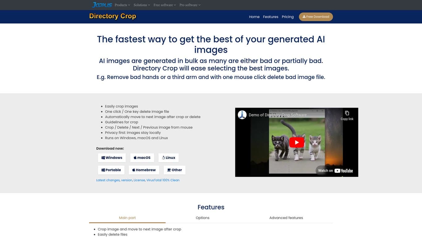 Directory Crop screenshot
