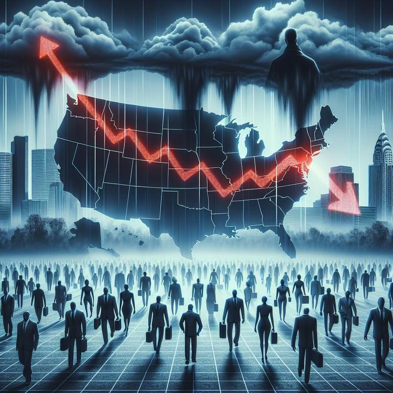 Banner for 2025 Layoffs Surge in Key U.S. States: Grim Forecast for Job Market