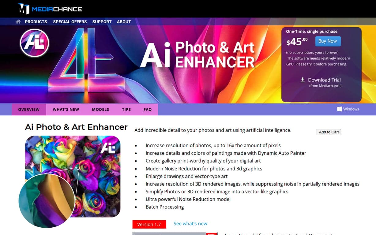 AI Photo & Art Enhancer - MediaChance screenshot