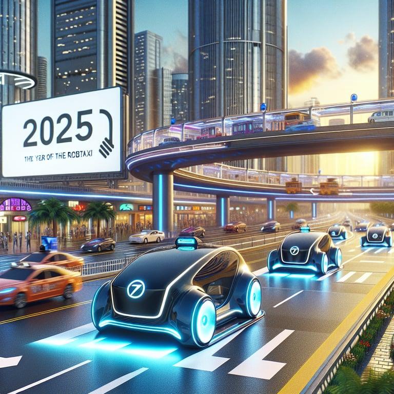 Banner for Tesla's Bold Leap: Robotaxis to Go Fully Driverless by 2025!