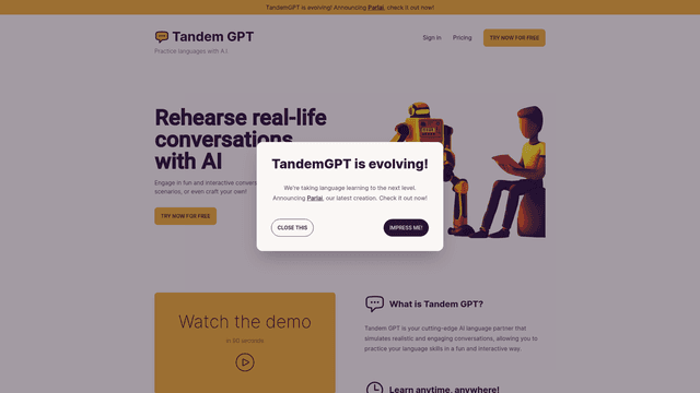 Thumbnail image for Tandem GPT