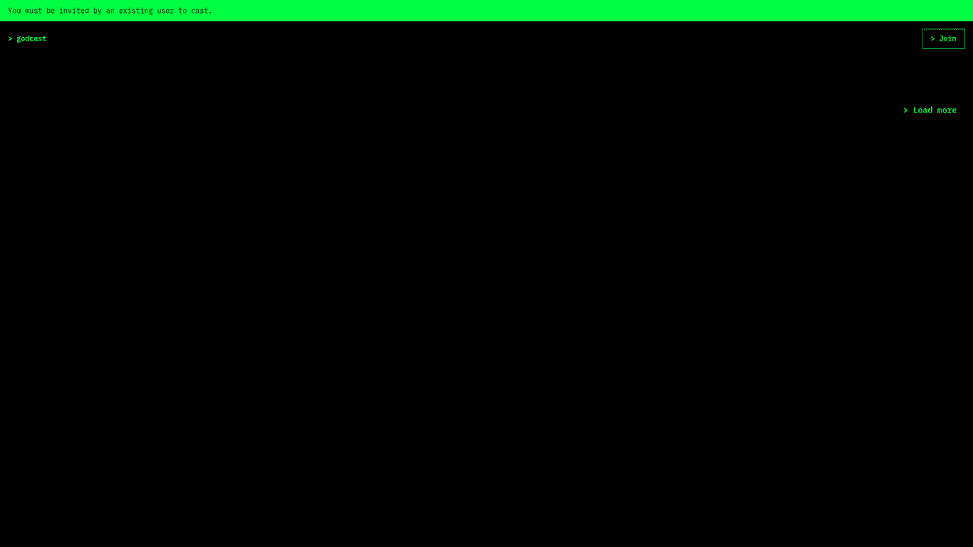 Godcast screenshot