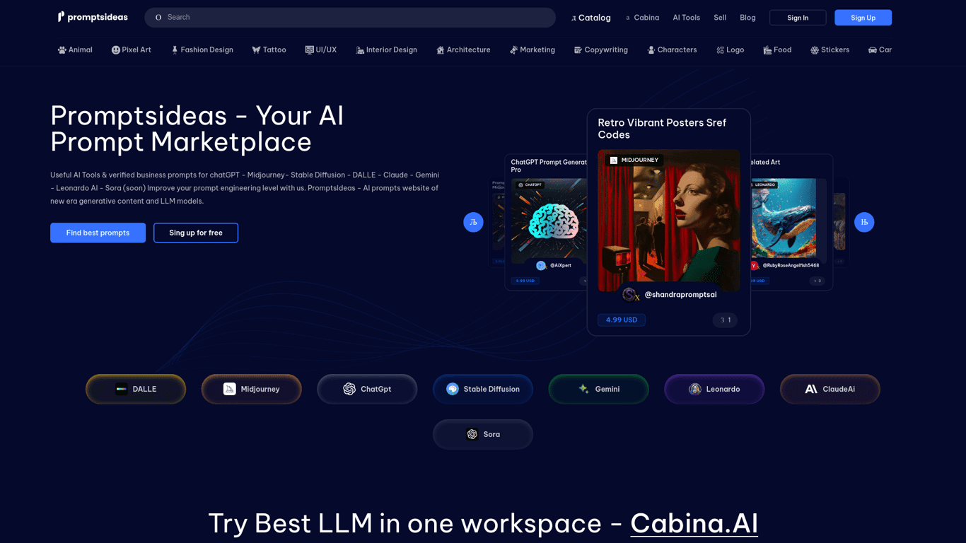PromptsIdeas screenshot