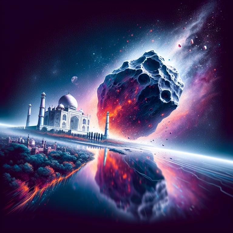 Banner for Gigantic Asteroid TN17 Rushes Towards Earth: Twice the Taj Mahal's Size!