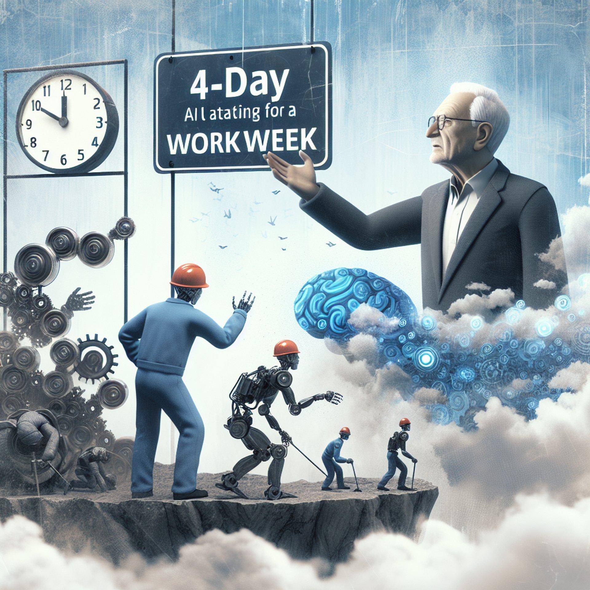 Banner for Bernie Sanders Pushes for a 4-Day Workweek: Time to Let AI Do the Heavy Lifting!