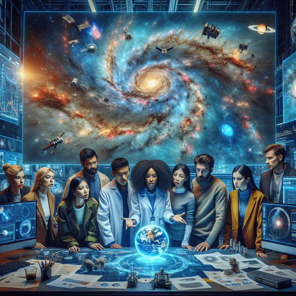 Banner for NASA Scientists Explore the Risks of Earth Being Consumed in a Galactic Smash-up!