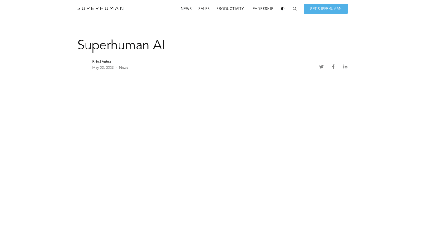 Superhuman AI screenshot