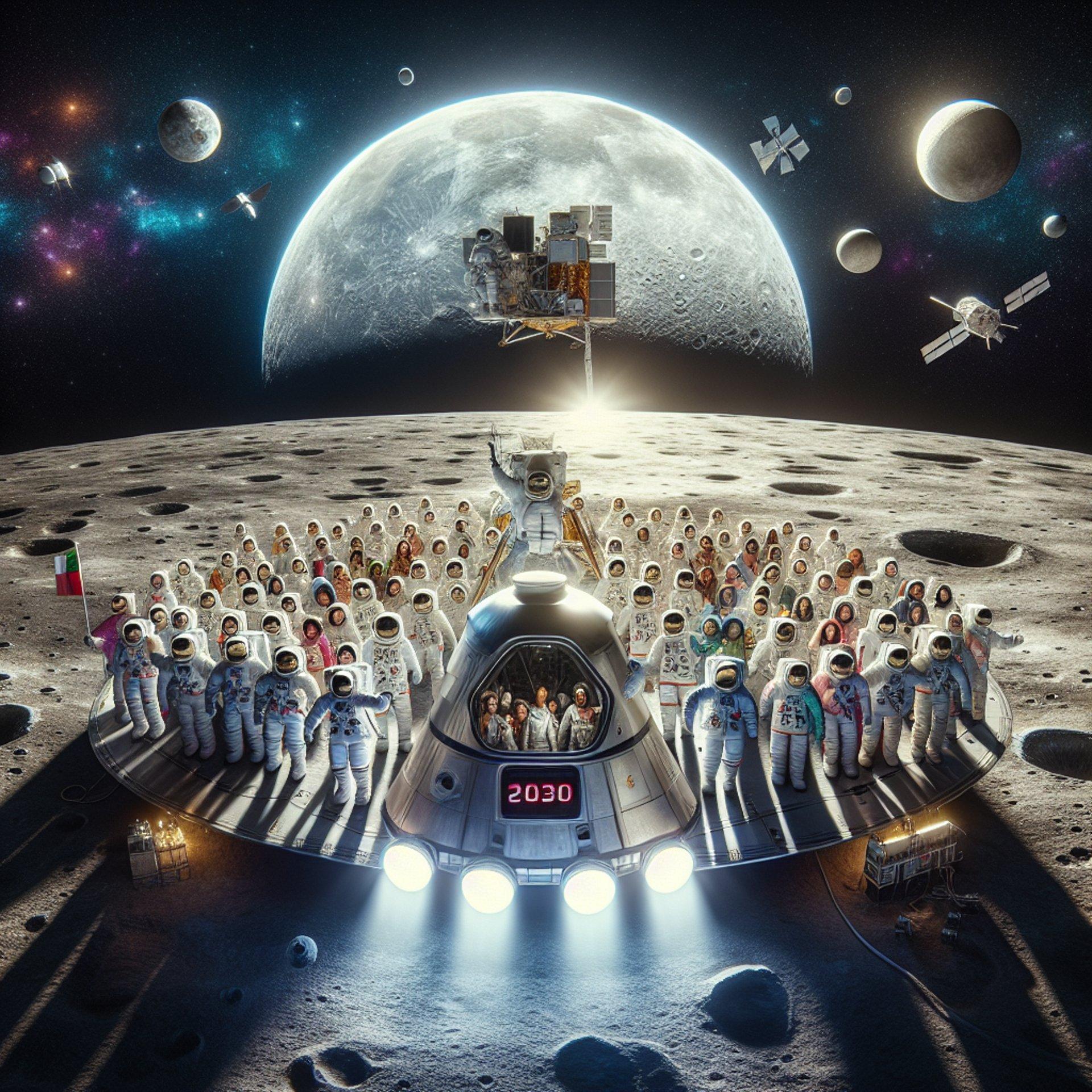 Banner for China Set to Touch Down! Astronauts on the Moon by 2030
