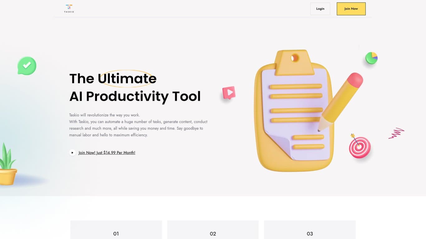Taskio screenshot
