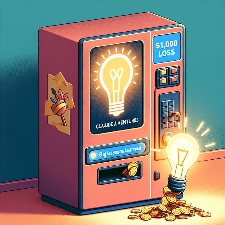 Claude AI's Vending Machine Ventures: A $1,000 Loss & Big Lessons Learned!