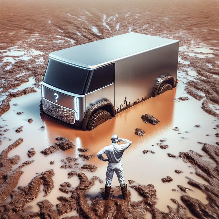 Banner for Can the Cybertruck Float? A Muddy Experiment Sinks Musk's Claims!