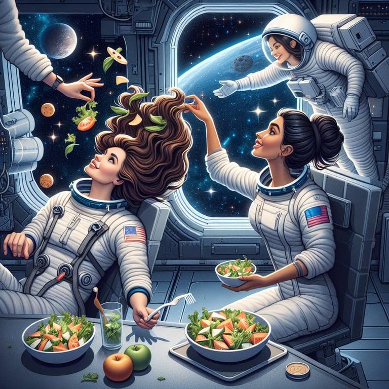 Banner for Floating Hairstyles and Space Salads: Inside the Unique Life of Female Astronauts