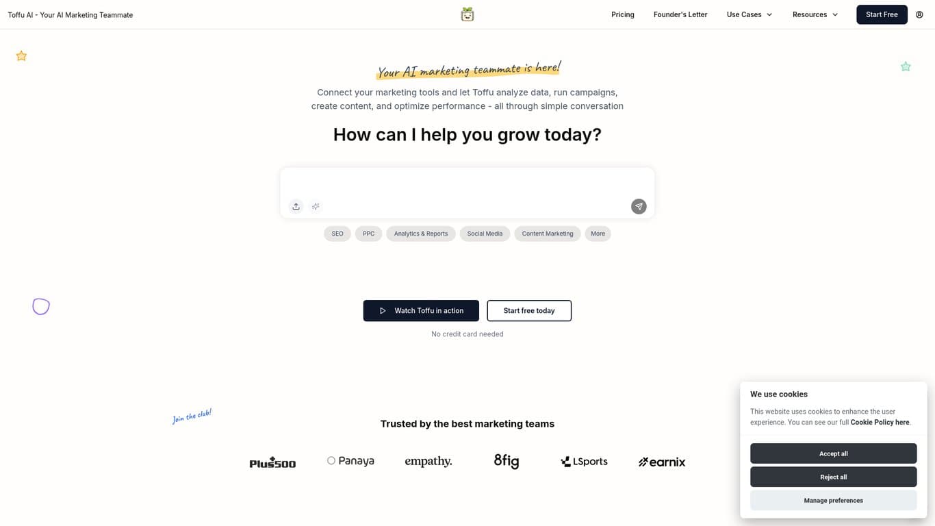Toffu AI screenshot