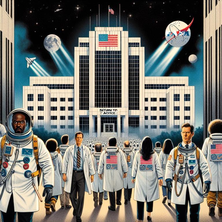 Banner for NASA's Jet Propulsion Lab Calls Employees Back to the Office Amid Budget Concerns