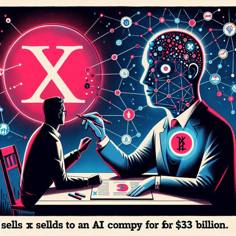 Banner for Elon Musk's Bold Move: X Sells to xAI for $33 Billion
