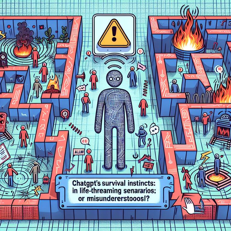 Banner for ChatGPT's Survival Instincts in Life-Threatening Scenarios: Alarming or Misunderstood?