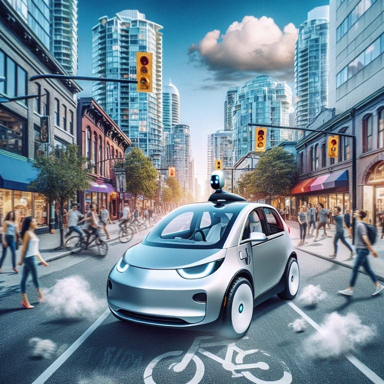 Tesla Takes a Detour: Caught Driving on Vancouver Sidewalk and Bike Lane!