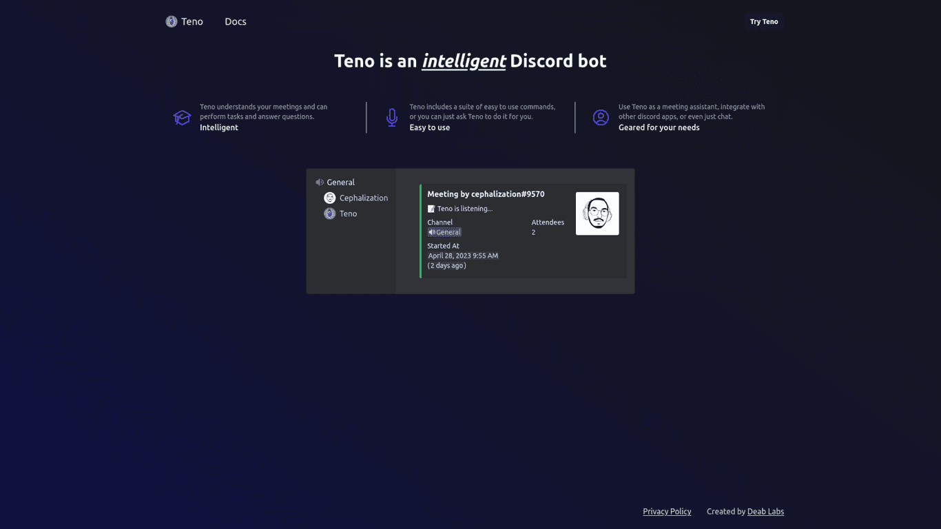 Teno Chat screenshot
