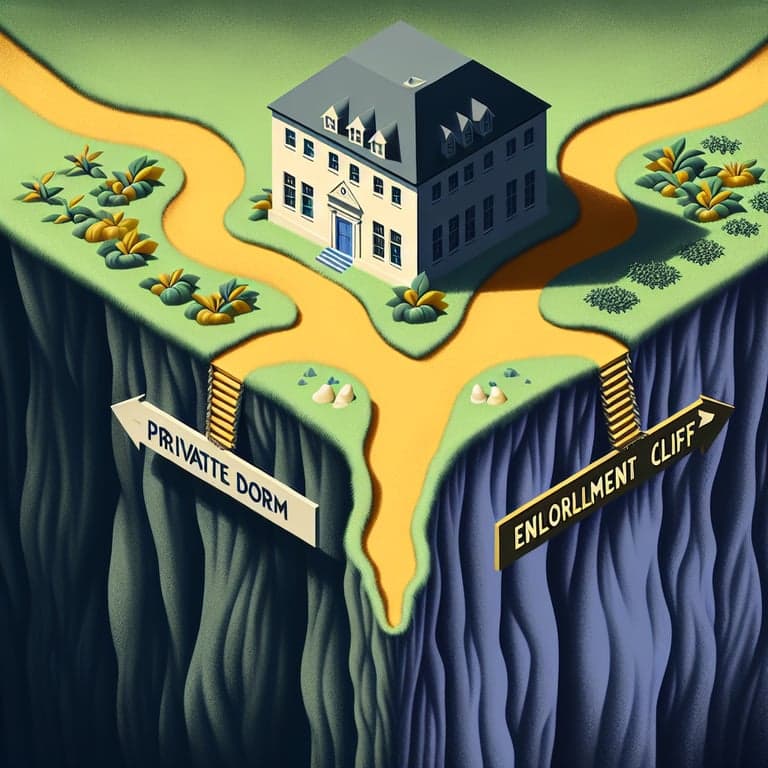 Banner for Amherst's Private Dorm Dilemma: Is the 'Enrollment Cliff' a Boon or Bane?