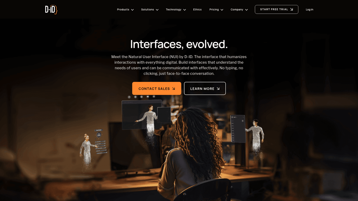D-id ai screenshot