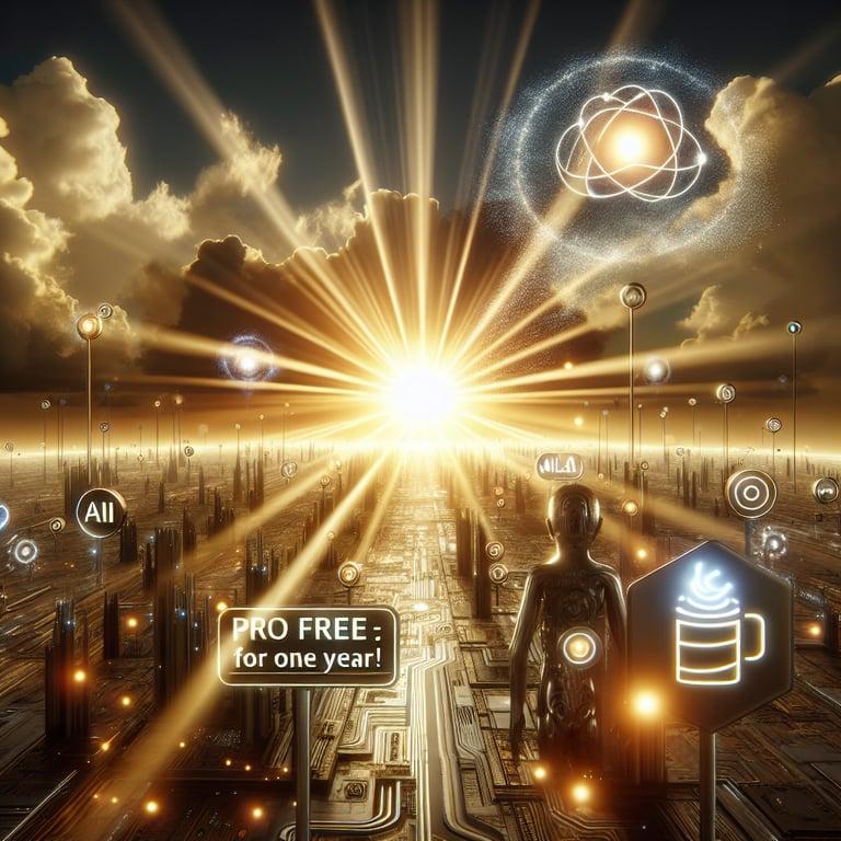 Banner for Sunrise Illuminates AI Innovation: Offers Perplexity Pro Free For One Year!