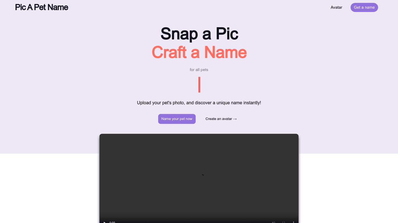 Pic A Pet Name screenshot